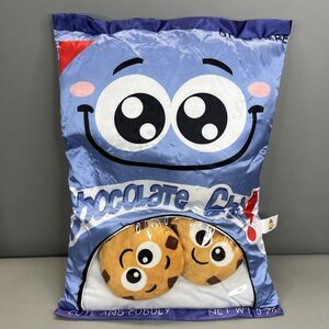 Good Stuff Chocolate Chip Removable Cookies Plush Silky Large Pillow 20x14